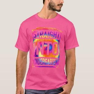 Camiseta Hetero No Jardim Infantil Tie Dye De Volta Para