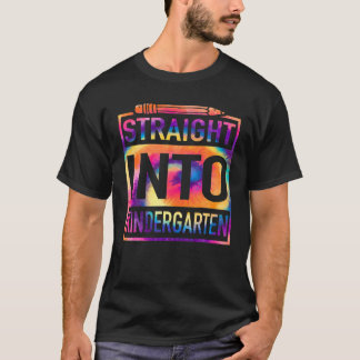 Camiseta Hetero No Jardim Infantil Tie Dye De Volta Para