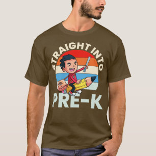 Camiseta Hetero No Pré-K Engraçado Pré-Kids De Volta À Esco