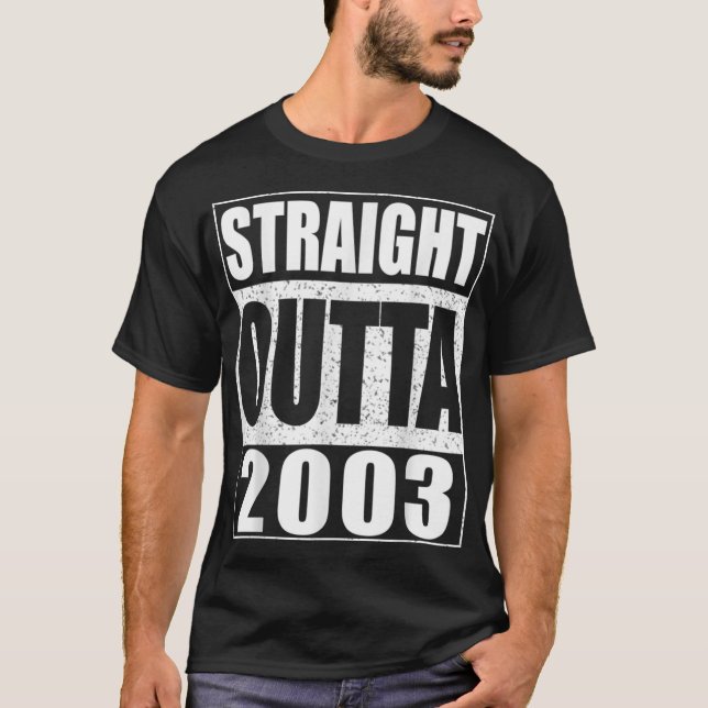 Camiseta Hetero Out 2003 16th Birthday Gift Classic T-S (Frente)