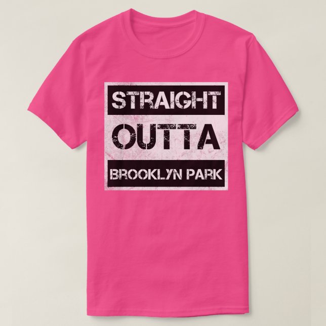 Camiseta Hetero Out Brooklyn Park Cidade de Minnesota Vinta (Frente do Design)