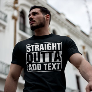 Camiseta HETERO OUTTA - adicione seu texto aqui/crie o seu