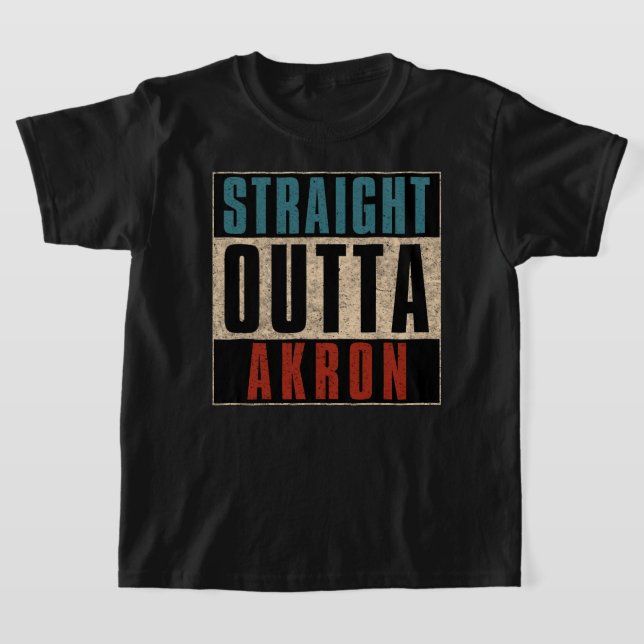 Camiseta Hetero Outta Akron Ohio OH (Postura )