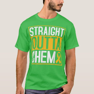 Camiseta Hetero Outta Chemo Infância Cancer Consciência