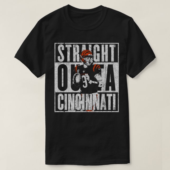 Camiseta Hetero Outta Cincinnati Joe Burrow (Frente do Design)