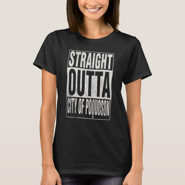 Camiseta HETERO OUTTA CITY OF POQUOSON Legal Cote (Frente)
