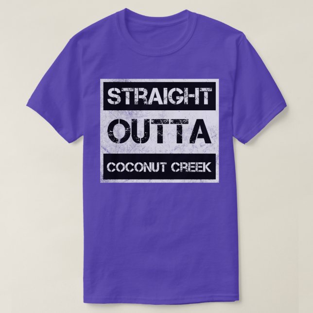 Camiseta Hetero Outta Coconut Creek, cidade da Flórida (Frente do Design)