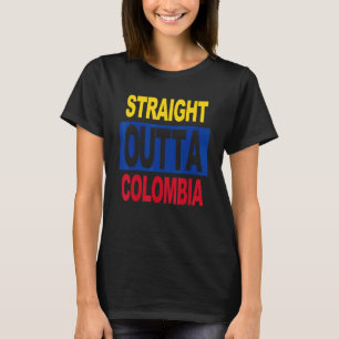 Camiseta HETERO OUTTA Colômbia Bandeira Colombiana