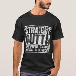 Camiseta Hetero Outta Copy Paper Tissues Pencit Tshirt
