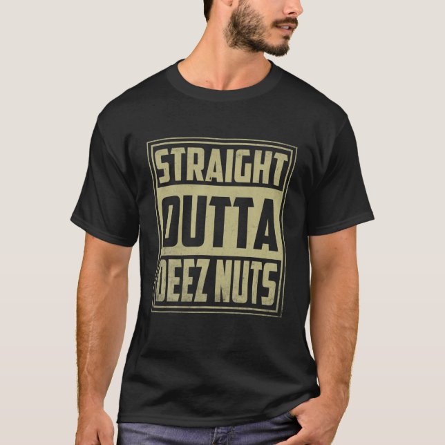 Camiseta Hetero Outta Deez Loucos Memória Engraçada (Frente)