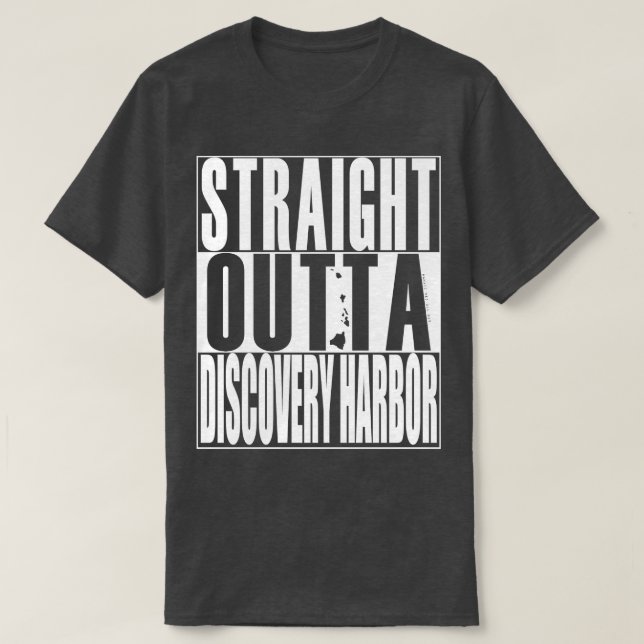 Camiseta Hetero Outta Discovery Harbor Hawaii White Ink b (Frente do Design)