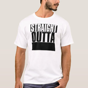 CAMISETA HETERO OUTTA DO "COSTUME SEU TEXTO"