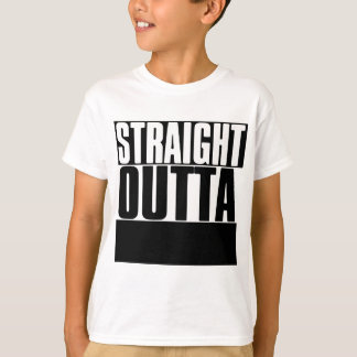 CAMISETA HETERO OUTTA DO "COSTUME SEU TEXTO"