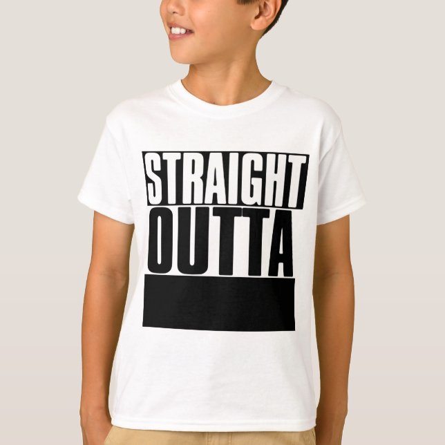 CAMISETA HETERO OUTTA DO "COSTUME SEU TEXTO" (Frente)