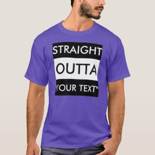 CAMISETA HETERO OUTTA DO "T-SHIRT SEU TEXTO"