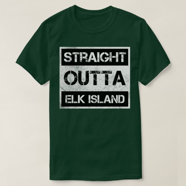 Camiseta Hetero Outta Elk Island National Park Canada Vin (Frente do Design)