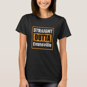 Camiseta Hetero Outta Evansville Indiana Usa Retro Distrita