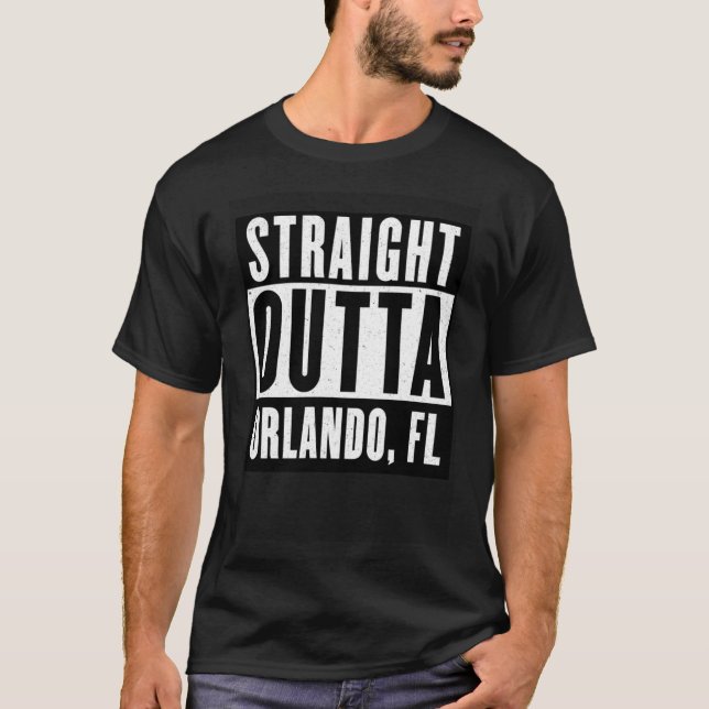 Camiseta Hetero Outta FLORIDA ORLANDO Home V Neck (Frente)