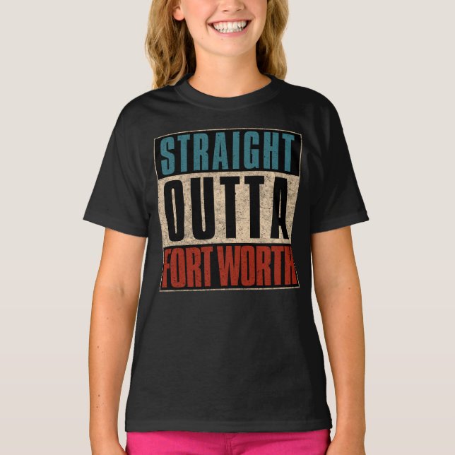 Camiseta Hetero Outta Fort Wort Texas TX EUA (Frente)