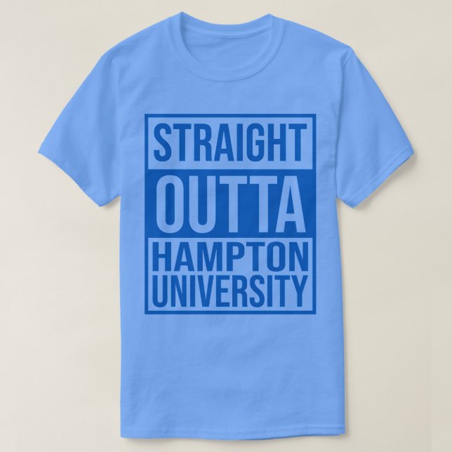 Camiseta Hetero Outta Hampton University (Frente do Design)