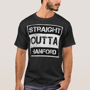 Camiseta Hetero Outta Hanford cidade Califórnia Vintage Dis