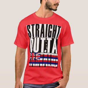 Camiseta Hetero Outta Kainaliu Hawaii - Bandeira do Estado