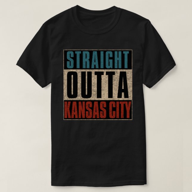 Camiseta Hetero Outta Kansas City Missouri MO (Frente do Design)
