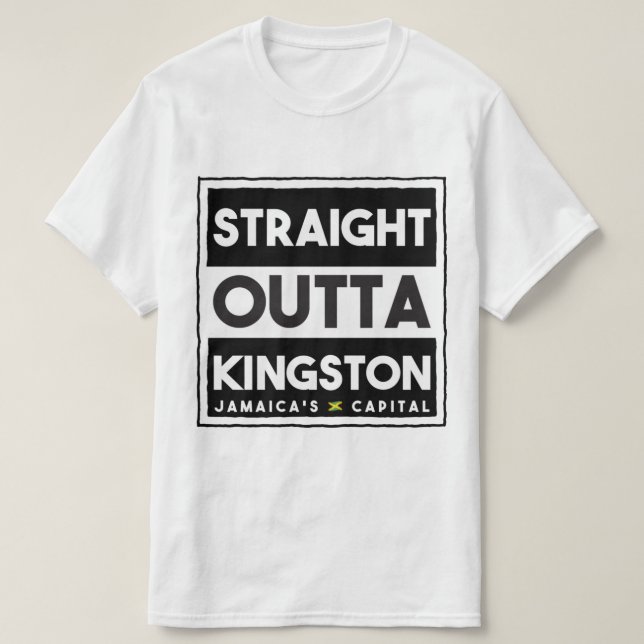 Camiseta Hetero Outta Kingston Jamaica (Frente do Design)