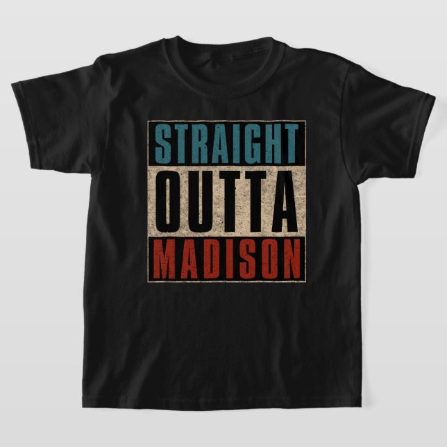 Camiseta Hetero Outta Madison Wisconsin WI (Postura )