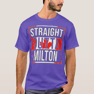 Camiseta Hetero Outta Milton Gift para Canadense de Milto