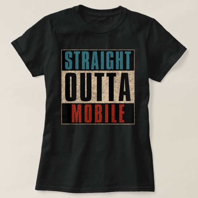 Camiseta Hetero Outta Mobile Alabama AL (Frente do Design)