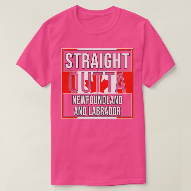 Camiseta Hetero Outta Newfound e Labrador Gift para (Frente do Design)