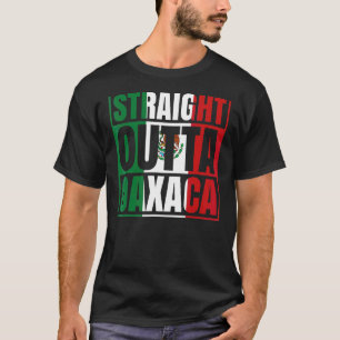 Camiseta Hetero Outta Oaxaca México Bandeira Mexicana Chica