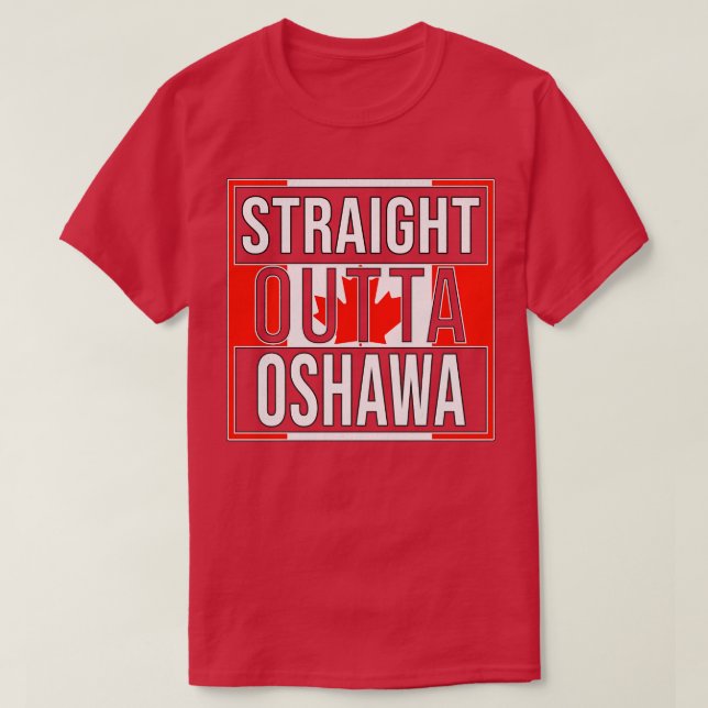 Camiseta Hetero Outta Oshawa presente para canadense de Osh (Frente do Design)