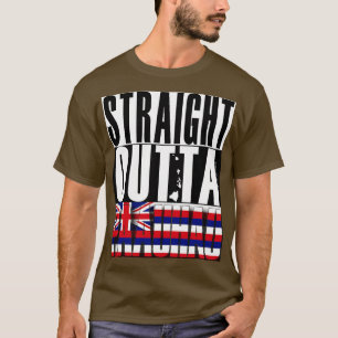 Camiseta Hetero Outta Paauhau Hawaii - Bandeira do Estado d