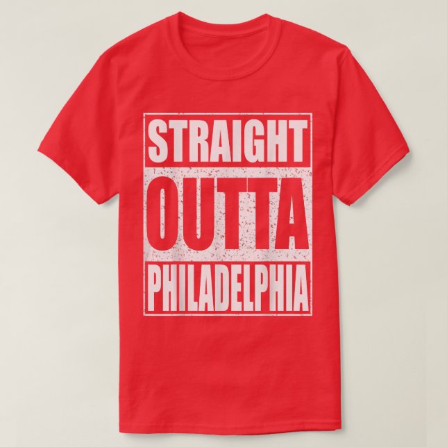 Camiseta Hetero Outta Philadelphia Pennsylvania Gift  (Frente do Design)