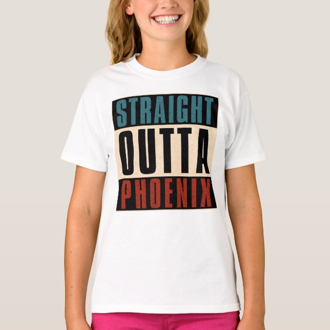 Camiseta Hetero Outta Phoenix Arizona AZ EUA (Frente)