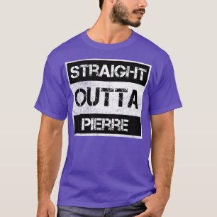 Camiseta Hetero Outta Pierre South Dakota Vintage Distres
