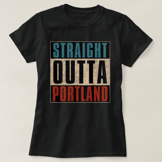 Camiseta Hetero Outta Portland Oregon OR (Frente do Design)