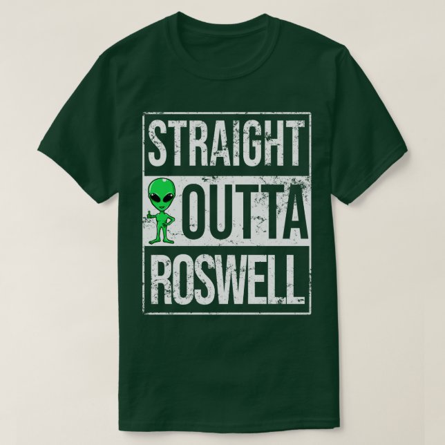 Camiseta Hetero Outta Roswell NM Funny (Frente do Design)