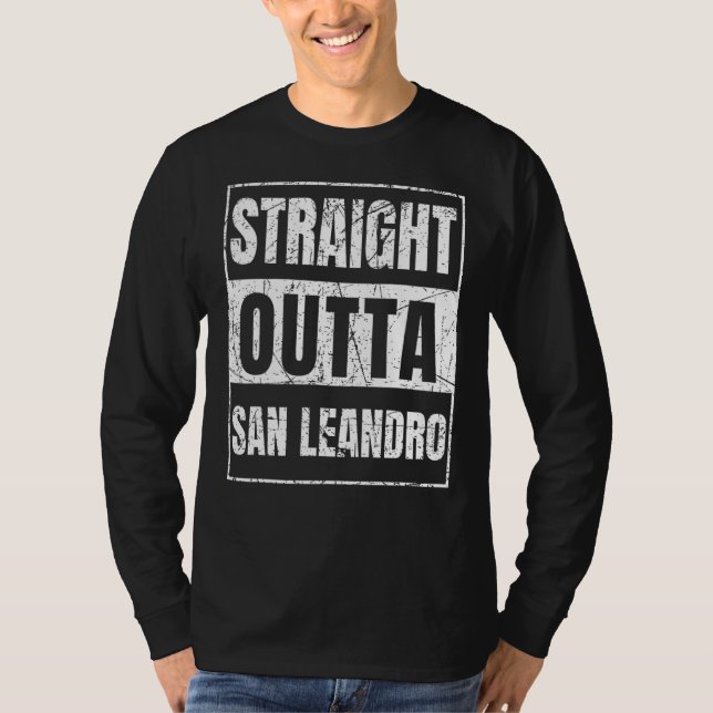 Camiseta Hetero Outta San Leandro California (Frente)