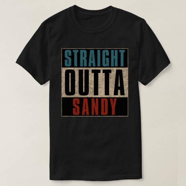 Camiseta Hetero Outta Sandy Utah UT (Frente do Design)