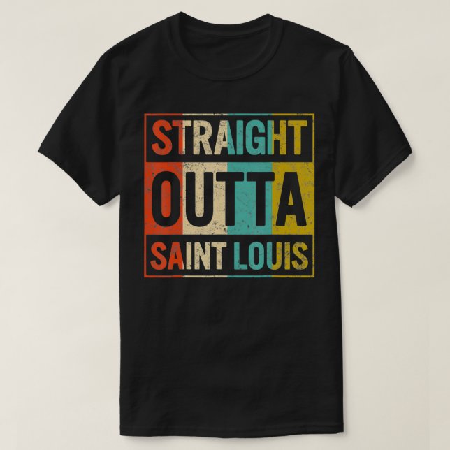 Camiseta Hetero Outta Santo Louis Rua (Frente do Design)