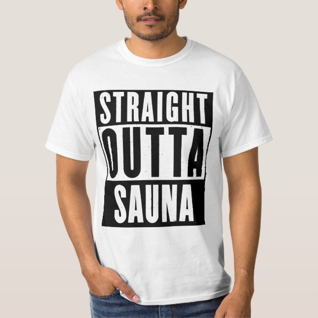 CAMISETA HETERO OUTTA SAUNA (Frente)