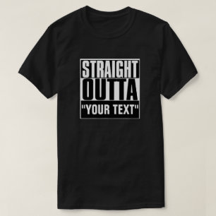 CAMISETA HETERO OUTTA "SEU TEXTO "