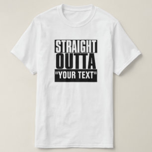 CAMISETA HETERO OUTTA "SEU TEXTO "