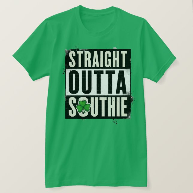 Camiseta Hetero Outta Southie Boston (Frente do Design)