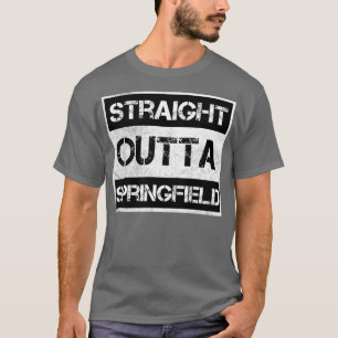 Camiseta Hetero Outta Springfield Illinois, distrito de Vin