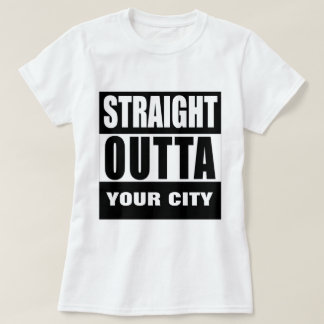 Camiseta HETERO OUTTA [SUA CIDADE ou CIDADE]