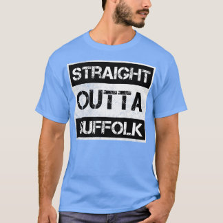 Camiseta Hetero Outta Suffolk, cidade de Virginia Vintage, 